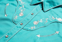 Chemise country AVERY Turquoise
