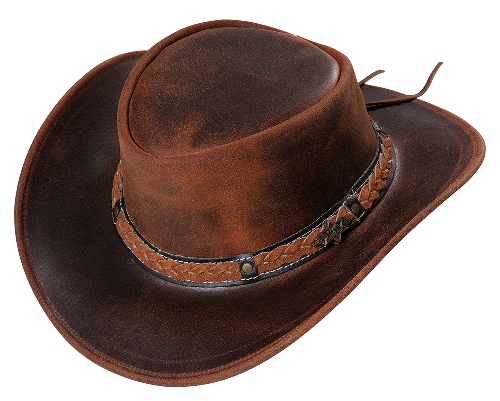 Chapeau cowboy Cuir BUTCH STARS & STRIPES - chapeaux Western - chapeaux cuir