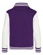 Veste Universitaire JH043 Violet & Manche Blanc