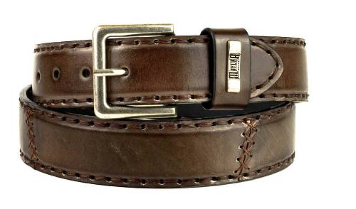 Ceinture cuir vachette MAYURA BROWN